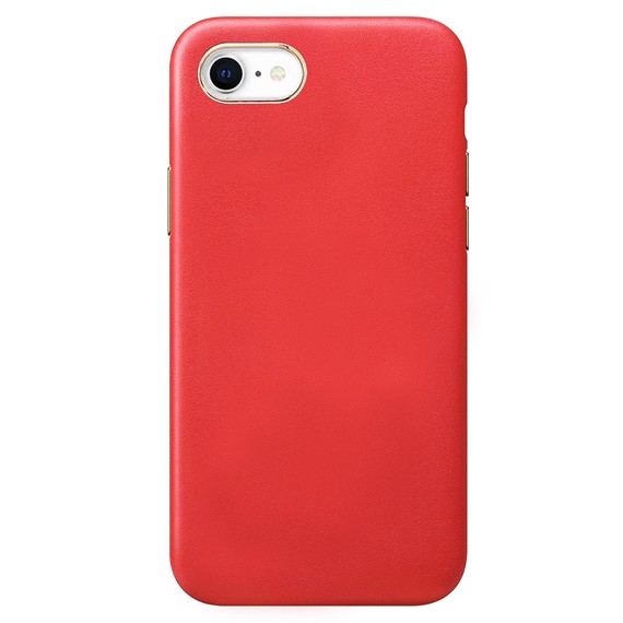 Apple iPhone SE 2020 CaseUp Leather Woven Kılıf Kırmızı 2